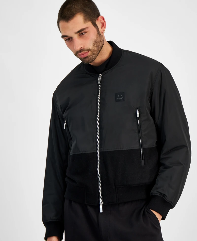 A|X Armani Exchange Men's Blouson Limited Edition Bomber Jacket