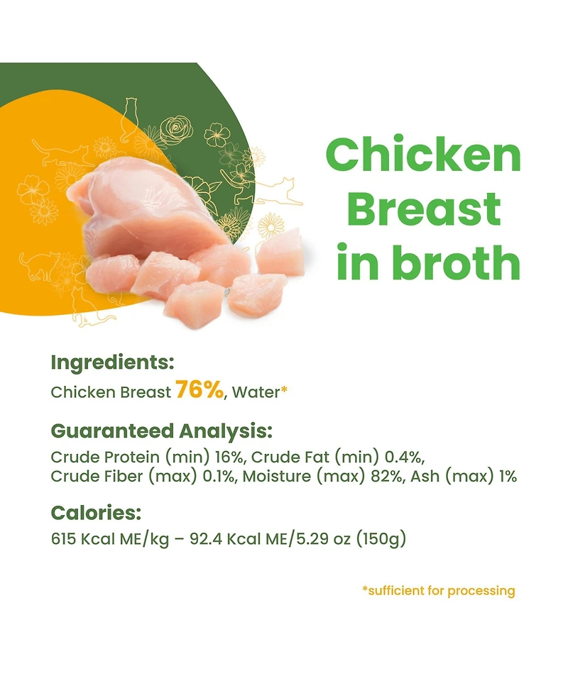 Almo Nature Hqs Natural Cat 24pk (5.3oz): Chicken Breast In Broth
