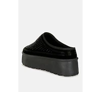 Kickles Rhinestones Embellished Platform Classic Slip-On