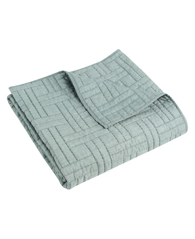 Levtex Melange Stitch Stitching Quilted Throw