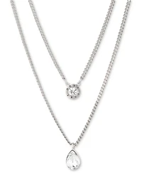 Dkny Double Row Pendant Necklace, 16" long + 3" Extender