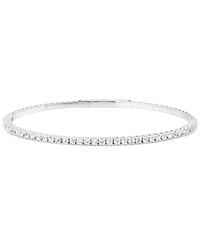 Diamond Bangle Bracelet (1/2 ct. t.w.) in 10k White Gold