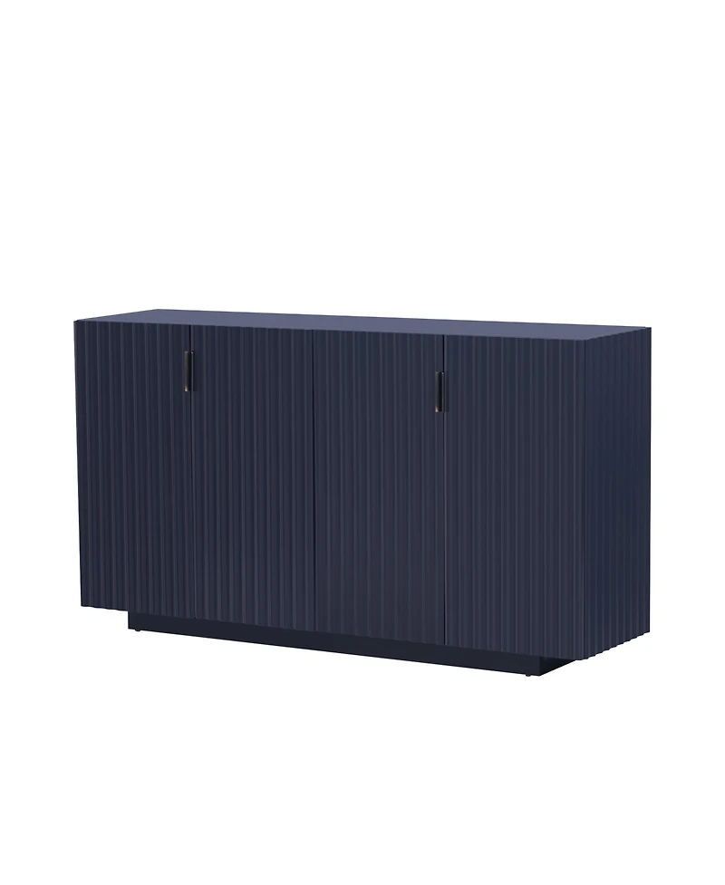 Streamdale Navy Sideboard with Adjustable Shelves and Copper Handles
