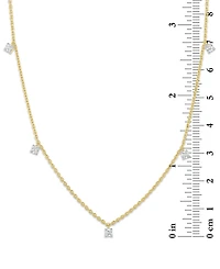 Forever Grown Diamonds Lab-Grown Diamond 5 Drop Necklace (1/4 ct. t.w.) Sterling Silver or 14k Gold-Plated