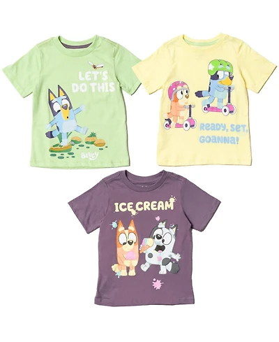 Bluey Toddler Boys 3 Pack T-Shirts