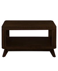 Streamdale Furniture Rectangular Wood Coffee Table for Living Room, 41.5-Inch Coffee Table with Solid Wood Legs, Wood Center Table Tea Table with Open