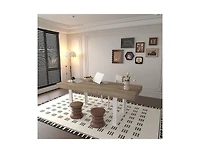 Streamdale Modern Farmhouse Extendable Dining Table