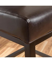 28-Inch Pu Leather Swivel Counter Stool