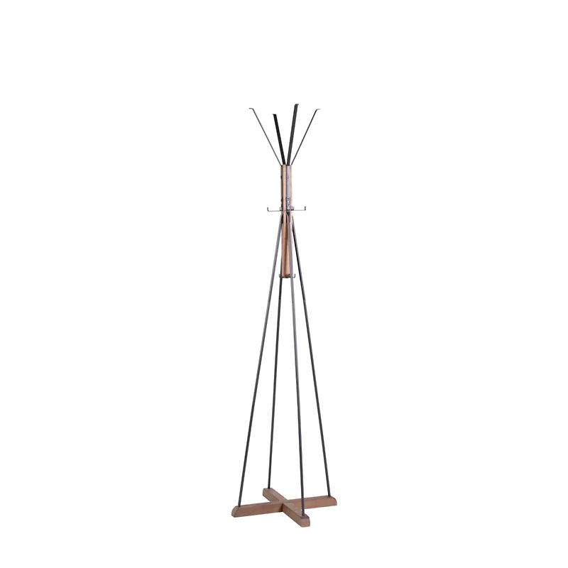 Streamdale Freestanding Coat Rack with Reclaimed Wood and Metal