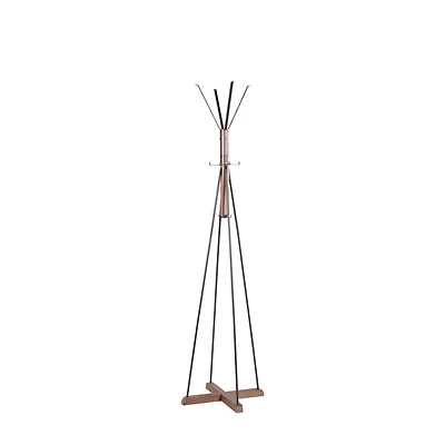 Streamdale Freestanding Coat Rack with Reclaimed Wood and Metal