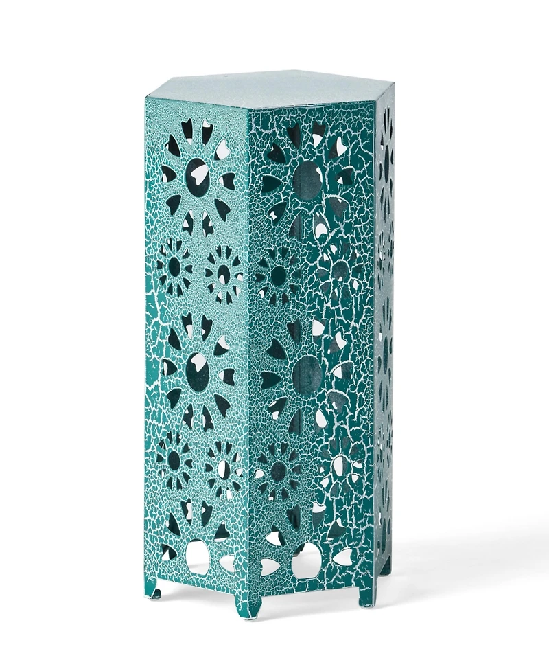 Streamdale Eliana 2-Piece Sunburst Cutout Side Table Set In Teal, Blue, Or Green