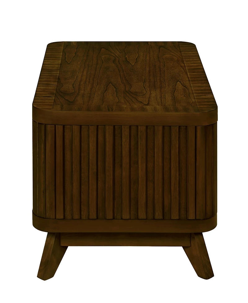 Streamdale Furniture Rectangular Wood Coffee Table for Living Room, 41.5-Inch Coffee Table with Solid Wood Legs, Wood Center Table Tea Table with Open