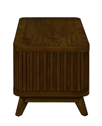 Streamdale Furniture Rectangular Wood Coffee Table for Living Room, 41.5-Inch Coffee Table with Solid Wood Legs, Wood Center Table Tea Table with Open