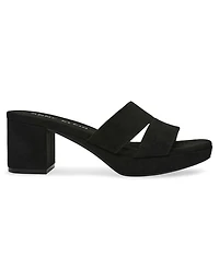 Anne Klein Women's Palmer Slip On Block Heel Dress Sandals
