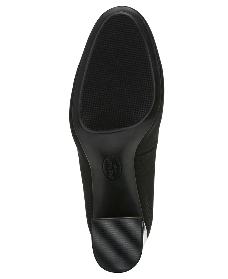Anne Klein Women's Graham Round Toe Block Heel Pumps