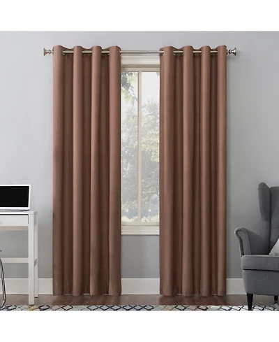Duran Thermal Insulated 100% Blackout Grommet Curtain Panel