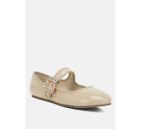 Upstage Brooch Mary Jane Sandals