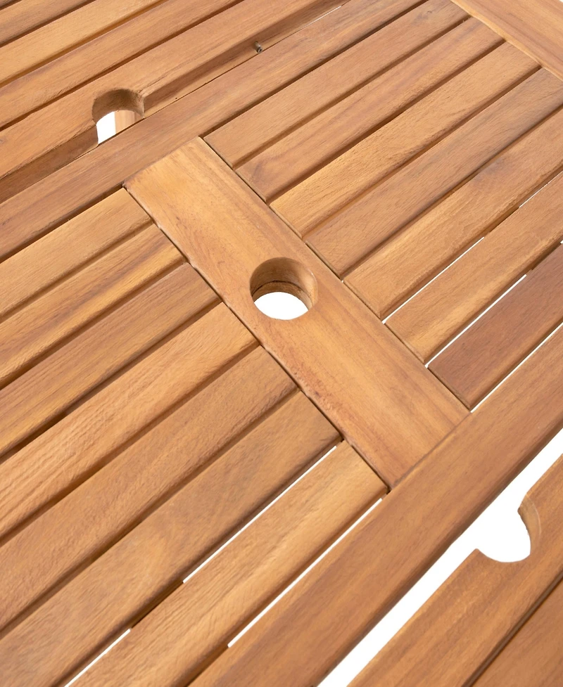 Expandable Acacia Wood Dining Table: Perfect For Outdoor Gatherings