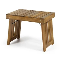 Streamdale Acacia Wood Foldable Side Table Durable, Stylish, And Space-Saving
