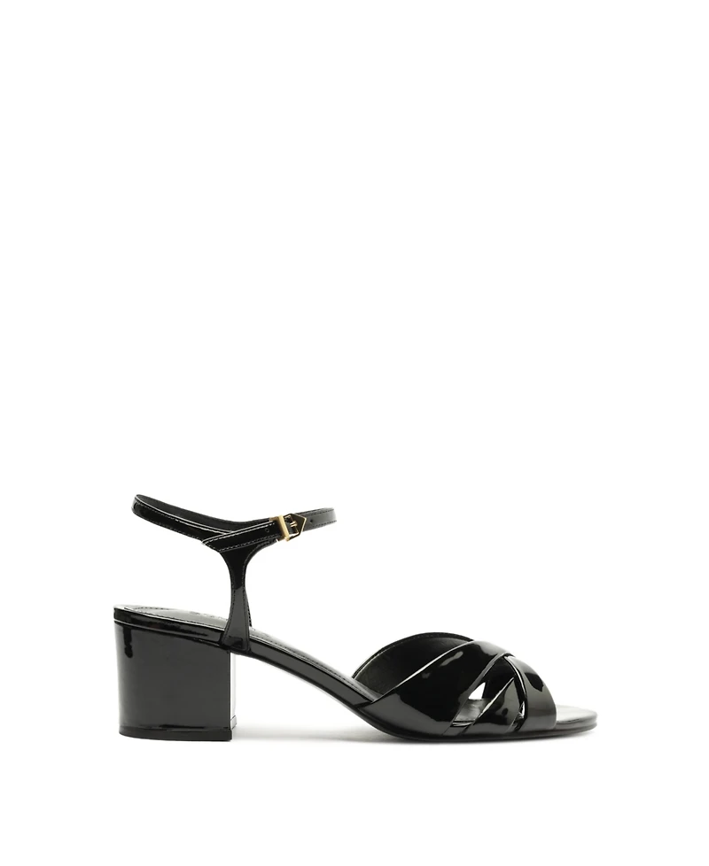 Schutz Women's Keefa Mid-Block Heel Sandals