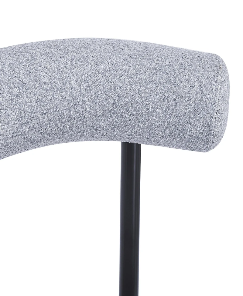 Streamdale Furniture Modern Toothpick Dining Chairs with Curved Backs (Set of 2)