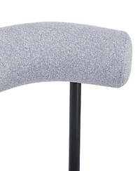 Streamdale Furniture Modern Toothpick Dining Chairs with Curved Backs (Set of 2)