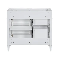 Modern 36'' Bathroom Vanity Cabinet with 3 Drawers, Adjustable Shelf, and Tip-Out Drawer