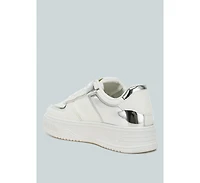 London Rag Scouts Metallic Paneling Platform Sneakers