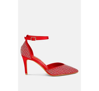 Wanda Pearls & Sequins Embellished Stiletto Sandals Women