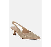 Julep Flyknit Rhinestone Slingback Sandals Women