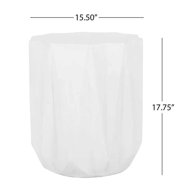 Streamdale Geometric Concrete Side Table Durable, Eye-Catching