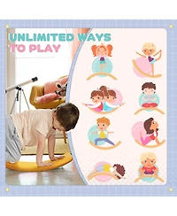 Streamdale Furniture Kids 32" Balance Board, Wobble Board for Kids / Toddlers, Curvy Rocker Board, Preschool Learning Montessori Waldorf Toy for Ages