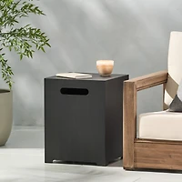 Streamdale Furniture Chic Metal Tank Holder And Side Table