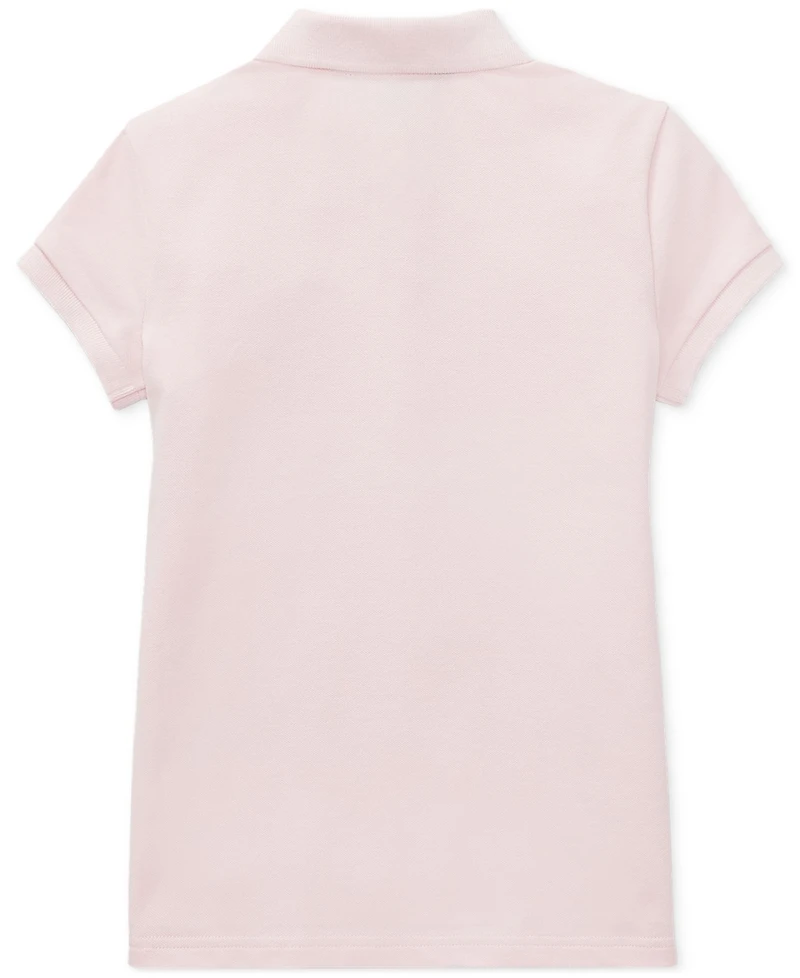 Polo Ralph Lauren Girls 2T-6X Short Sleeve Stretch Cotton Mesh Shirt