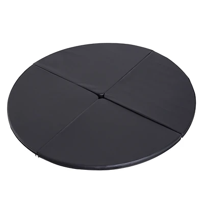 Pole Dance Mat, 2"T x 5'W Folding Pole Dance Mat for Home, Lightweight and Foldable, Black