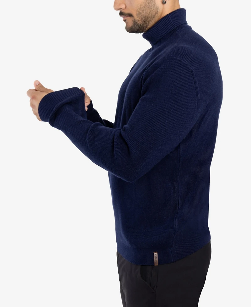 Spring + Mercer Men's Ribbed Turtle Neck Sweater