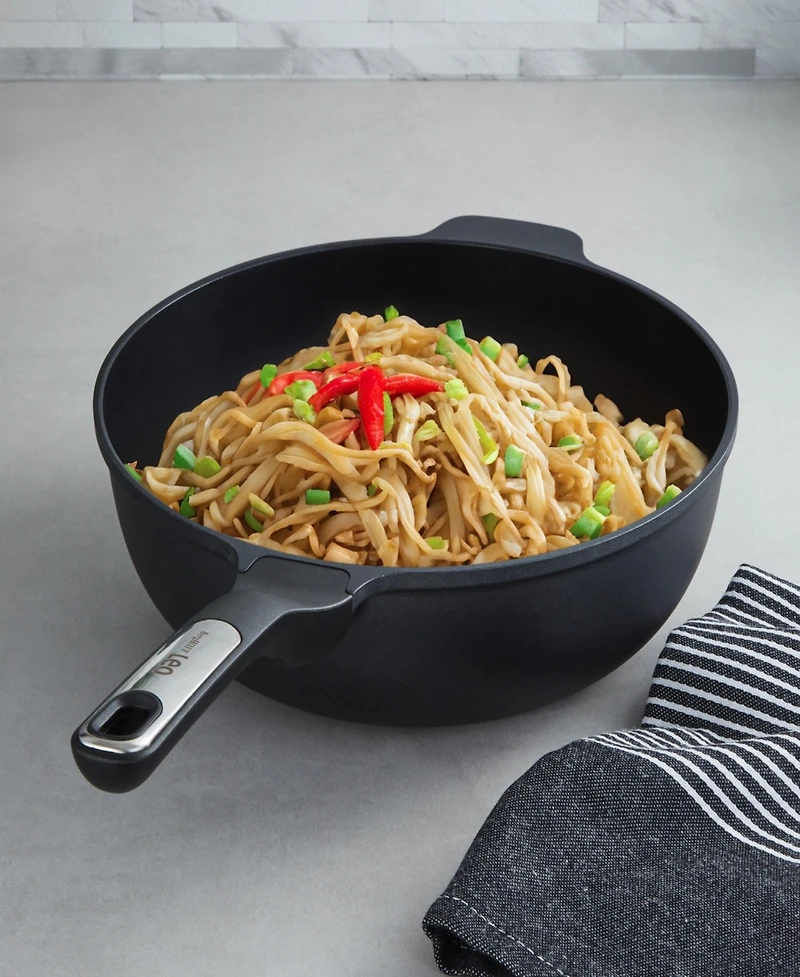 BergHOFF Leo Phantom Nonstick Ceramic 11" Wok Pan 4.6qt., Recycled