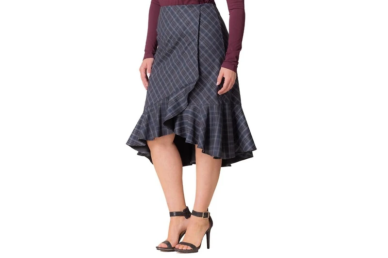 Kiyonna Plus Carina Flounce Skirt