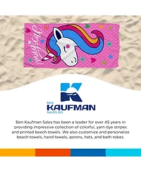 Ben Kaufman Printed Beach Towel Set - Oversized for Kids Quick-Dry & Soft Cotton with Design Luxury Swimming