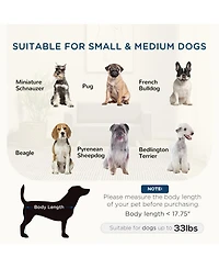 Streamdale Furniture Raised Dog Sofa, Elevated Pet Sofa for Small and Medium Dogs with Removable Seat and Back Cushions, Anti-Slip Pads, Gray