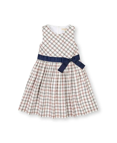Hope & Henry Baby Girls Organic Sleeveless Stretch Poplin Sash Dress