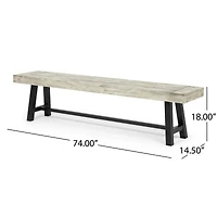 Carlisle Acacia Wood Outdoor Dining Bench: Durable And Stylish For Summer Gatherings