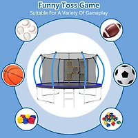 Streamdale Furniture 14FT Trampoline with Enclosure - Recreational Trampolines with Ladder