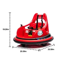 Streamdale Electric Kids Bumper Car with Remote, Bluetooth, and Safety Features
