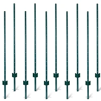 Streamdale 5-Foot Heavy Duty U-Channel Fence Posts (10-Pack)