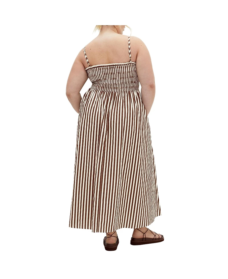City Chic Plus Jolie Geo Maxi Dress