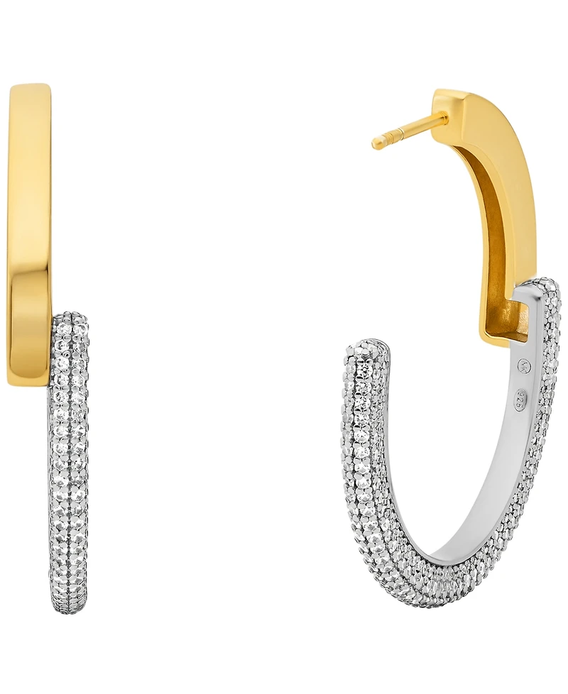 Michael Kors 14K Gold-Plated Sterling Silver Hoop Earrings