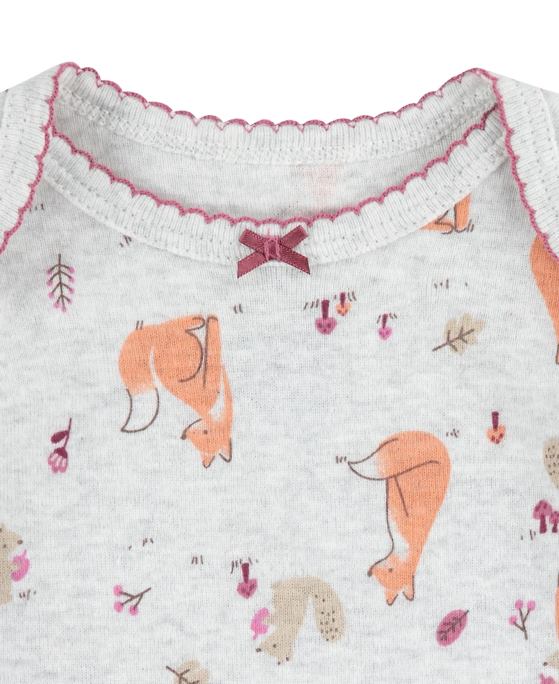 Huggies Baby Girls Crew Tee, Bodysuit and Pants, 3-Piece Set