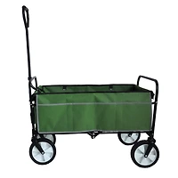 Streamdale Folding Wagon Garden Shopping Beach Cart (Green)