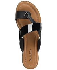 Style & Co Women's Satinne Toe-Ring Thong Sandals, Created for Macy's